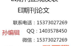 ei期刊发表,基于EI期刊发表视角的综述文章撰写与策略探讨